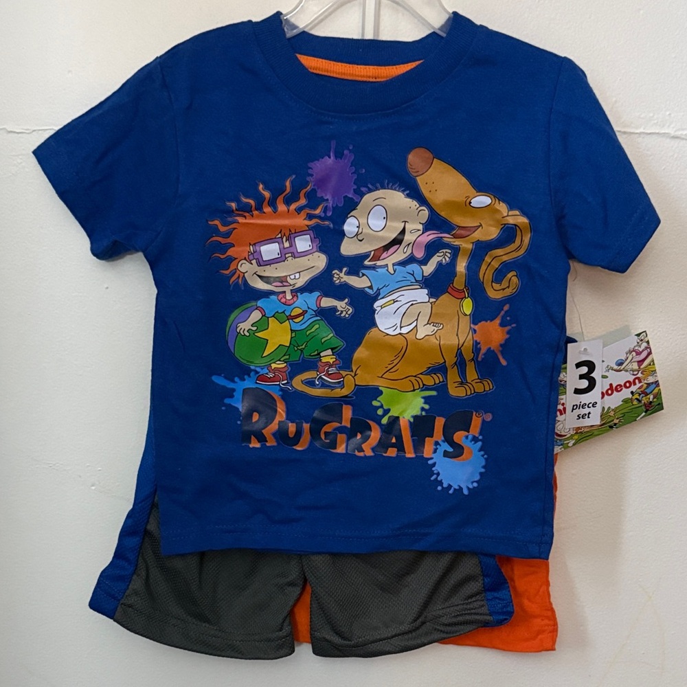 Rugrats Kids Matching Set - Blue and Orange